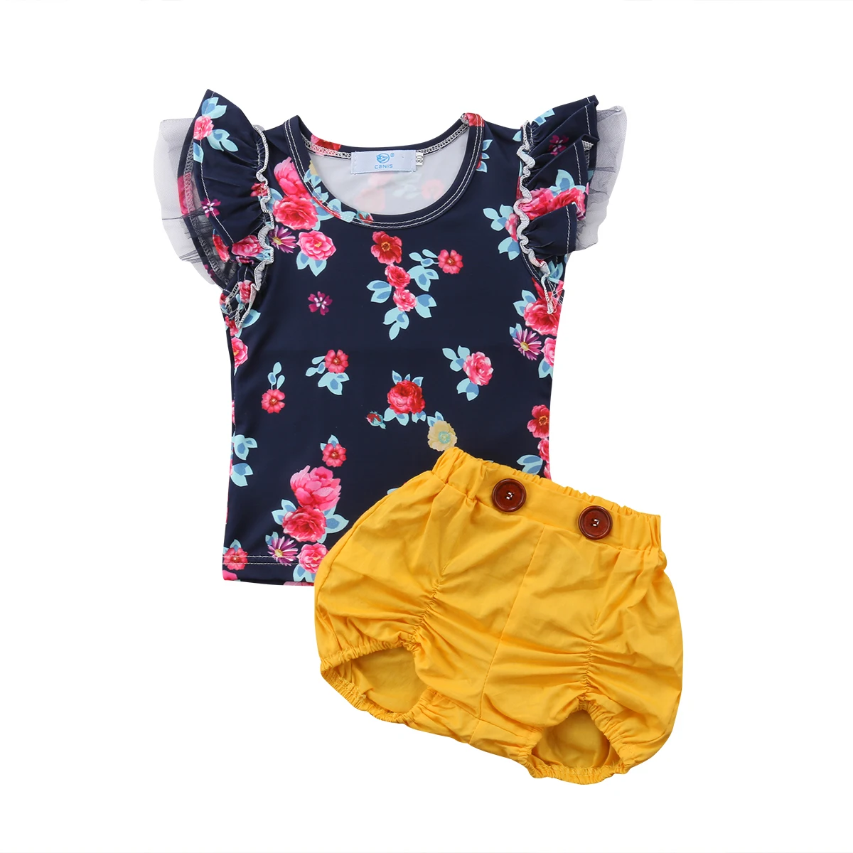 Одежда для девочек Новинка 2020 года комплект детской одежды футболка с цветочным