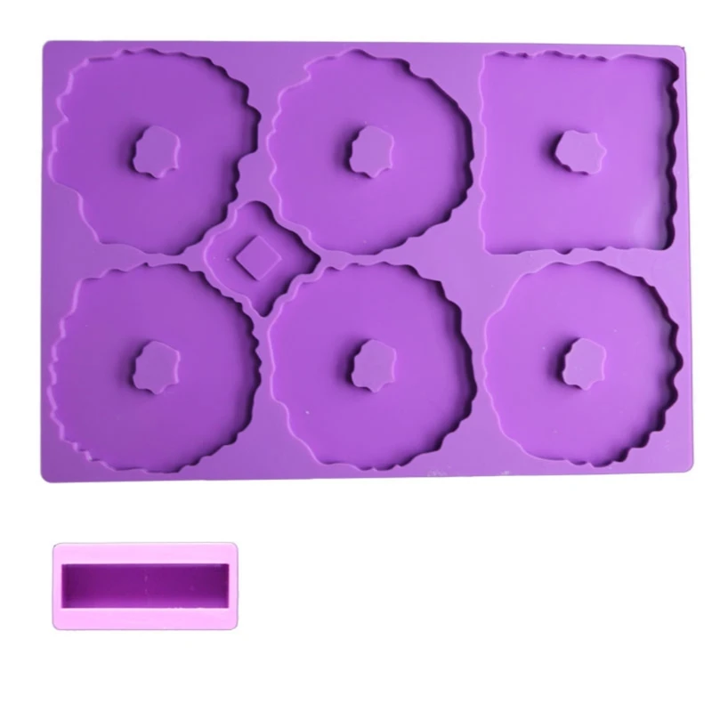 

Irregular Wavy Coaster Epoxy Resin Mold Cup Dishes Mat Pad Silicone Mould DIY Crafts Home Decorations Placemat Casting Tools