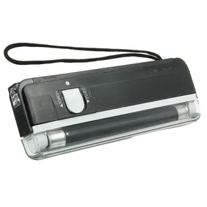 Портативная ультрафиолетовая лампа 2 в 1, мигающий фонарь, трубка с черным светильник ручной детектор денег, на батарейках, Прямая поставка