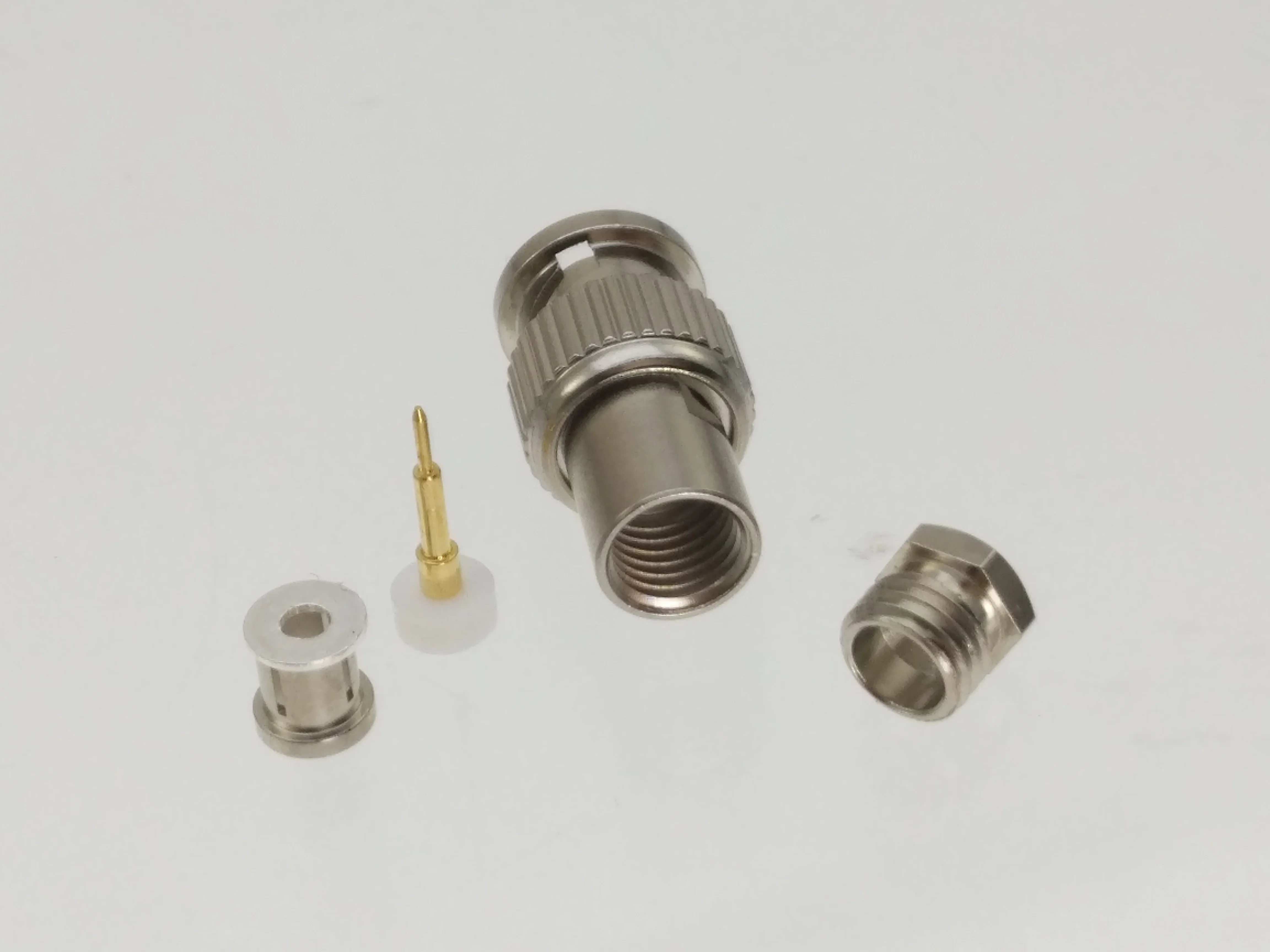 

1Pcs Mini BNC miniBNC Male Plug Clamp RG174 LMR100 RG316 RF COAXIAL Connector