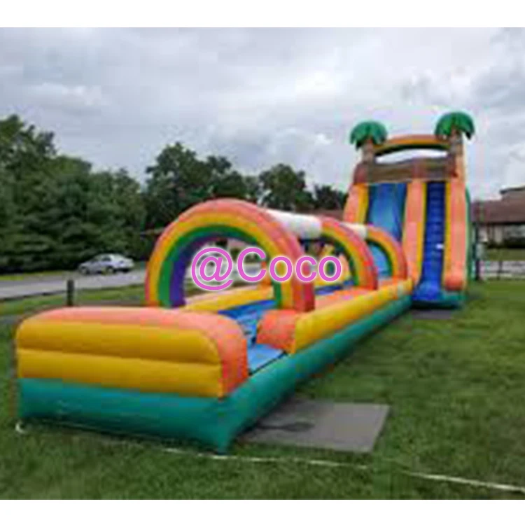 Бесплатная морская доставка в порт радужные гигантские надувные водные горки с