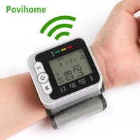 with voice wrist blood pressure monitor lcd digital automatic manometer tonemeter portable tester pulse medical devices health