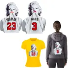 Одежда наклейки спортивные Монро гладить на патчи для одежды Бесплатная доставка передачи термочувствительного Термальность патчи для футболок Parches Ropa