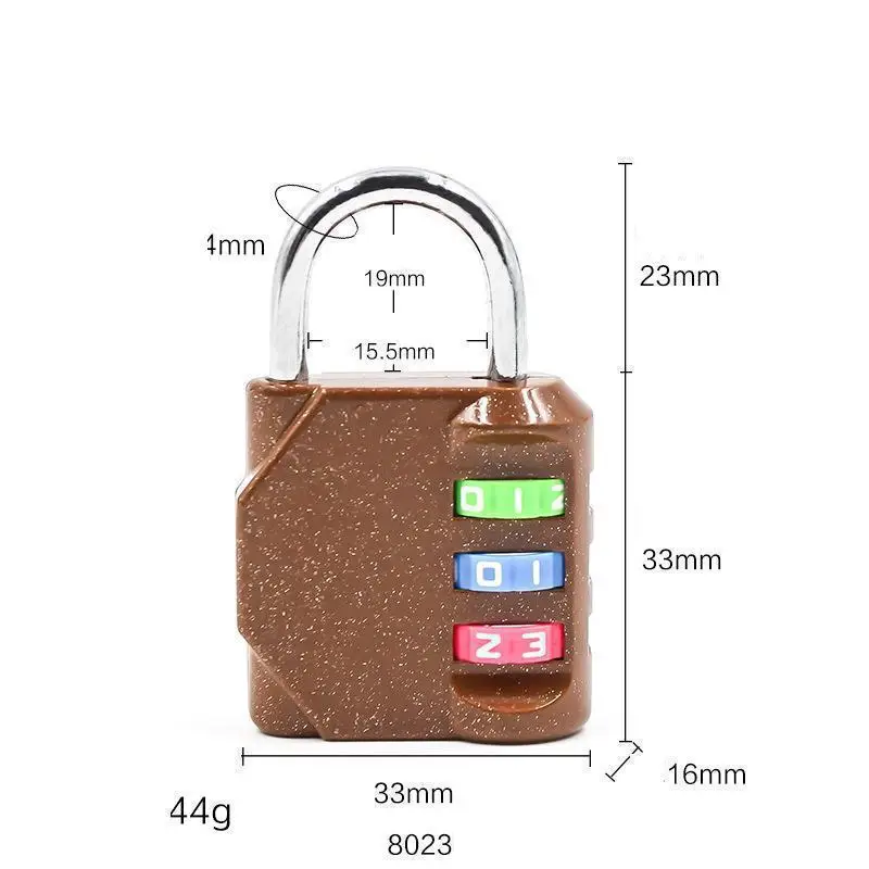 30 мм цинковый сплав 3-значный кодовый замок багажник сумка для спортзала