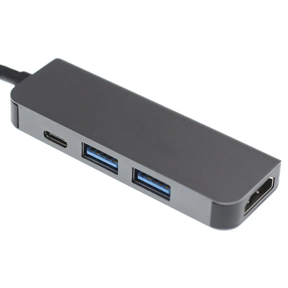 4-в-1 док-станция для Тип с разъемами типа C и USB3.0 * 2 + PD совместимому hdmi
