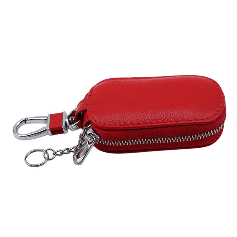 

1PC Men Key Holder Housekeeper Key PU Leather Car Key Wallets Organizer Women Keychain Cover Zipper Key Case Bag New Coin Purse