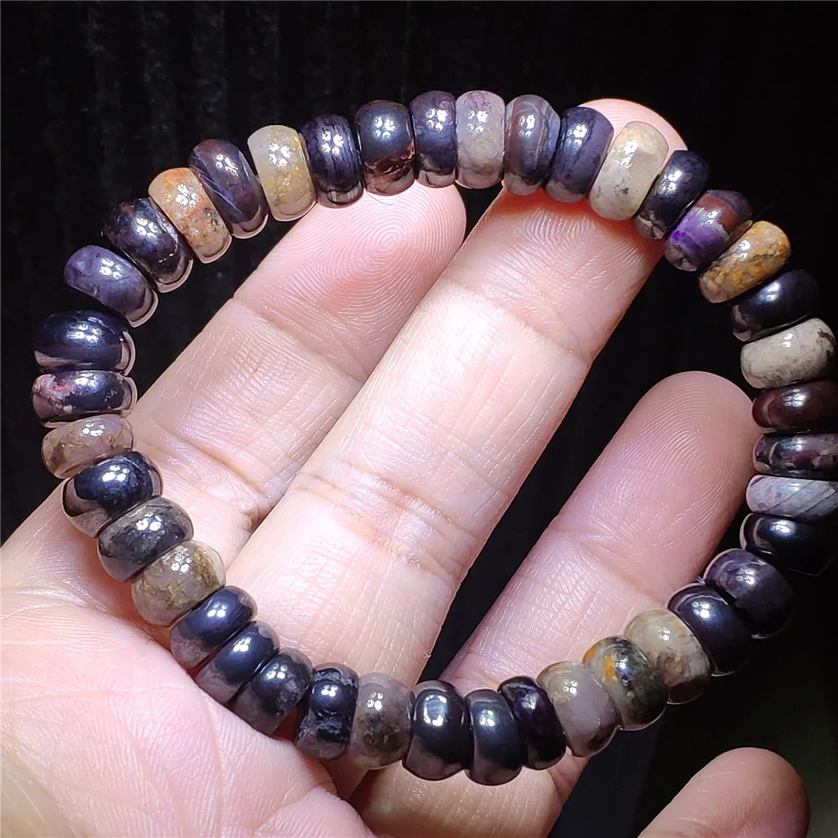 

100% Natural Sugilite Purple Bracelet For Women Men 8.5mm South Africa Abacus Beads Fashion Healing Stone AAAAA