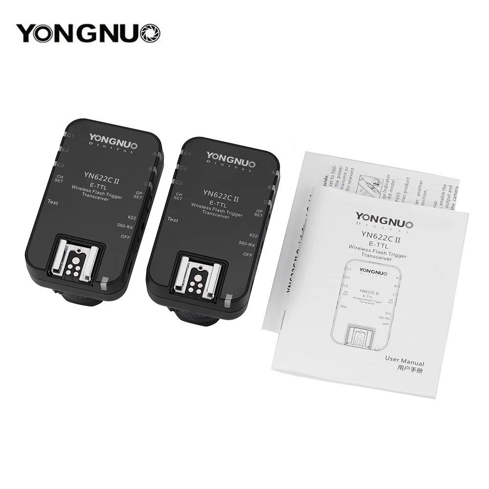 

YONGNUO YN622C II 2.4G Wireless E-TTL Flash Trigger Receiver Transmitter Transceiver for Canon EOS 5D Mark II 7D 70D 60D 50D 40D