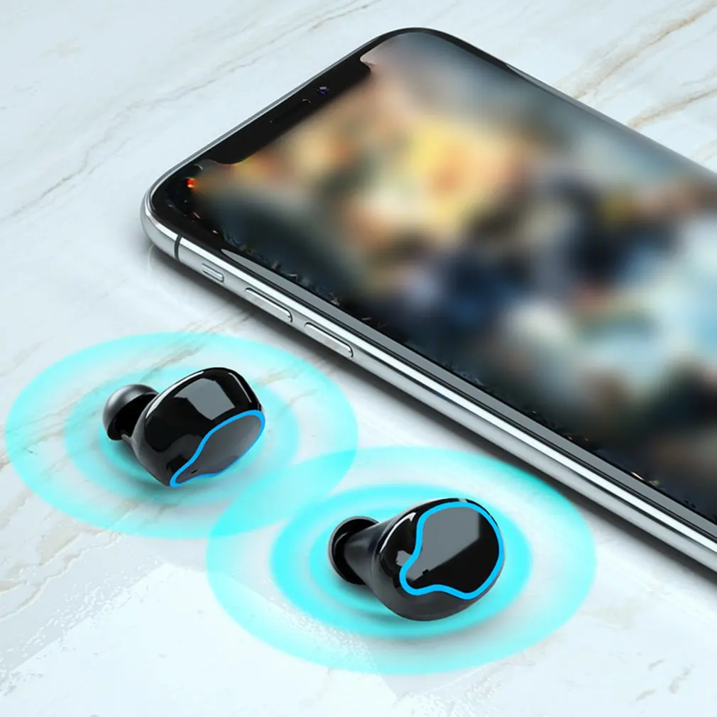 

M9 Wireless Headset Mirror Power Display Touch Noise Reduction Magnetic Induction Sports Waterproof Earphone