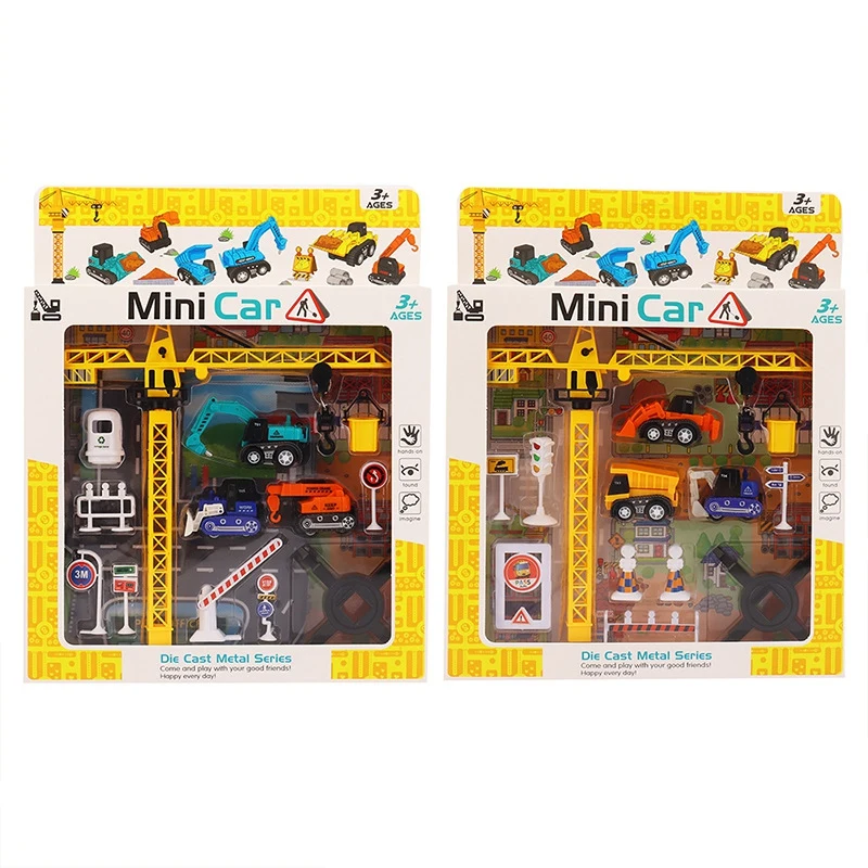 

Children's Toy Engineering Vehicle Set Alloy Car Model Excavating Soil Dumping Bucket
