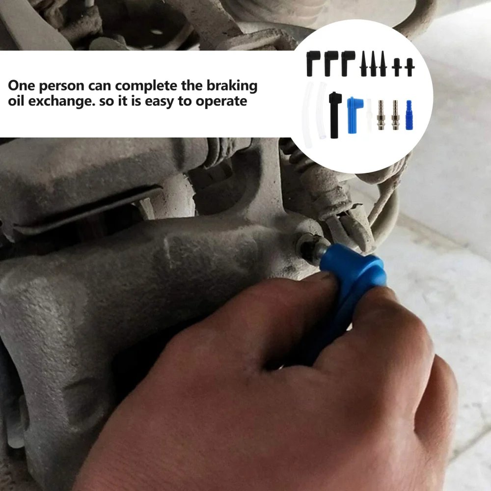 

16pcs Practical Car Brake Oil Changer Connector Brake Exchange Tool Connector