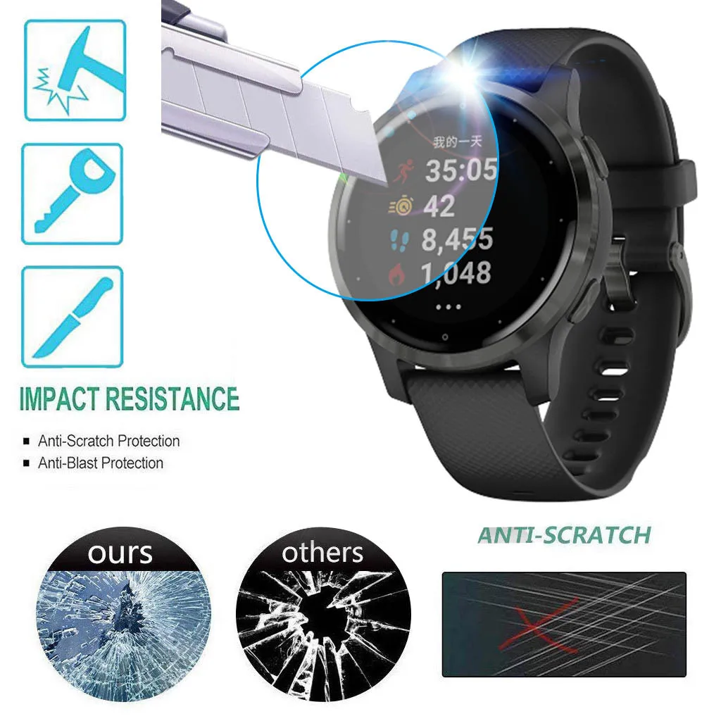 Ouhaobin Screen Protection Film For Garmin Active S Watch TPU Hydrogel Soft Transparent wristband Accessories | Электроника
