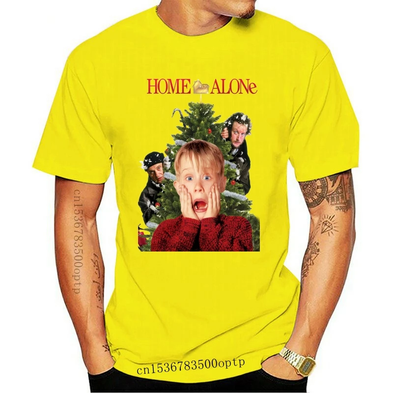 

Design Home Alone Macaulay Culkin Favorite Christmas Movie Unisex PH347 White T-Shirt funny O Neck Tops Tee Shirt