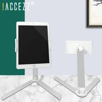 accezz new tablet stand aluminum desktop adjustable folding holder for ipad pro air mini support tablet mount bracket 4 12inch