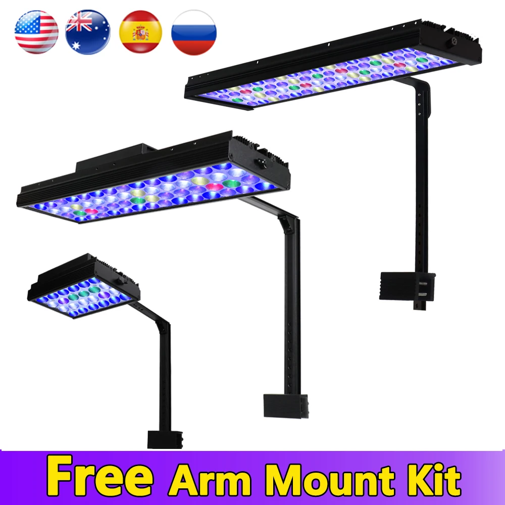 PopBloom аквариумный светильник светодиодный морской для соленой воды полный спектр