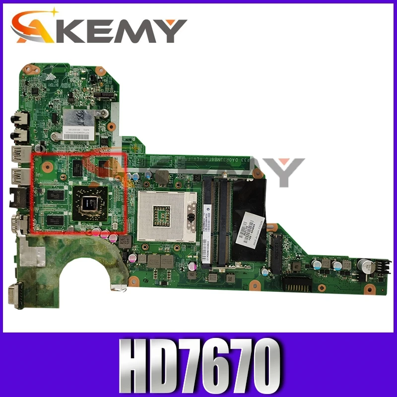 

AKemy DA0R33MB6E0 Laptop motherboard For HP Pavillion G4-2000 G6-2000 G7-2000 Mainboard DA0R33MB6F1 680569-001 680569-501 SLJ8E