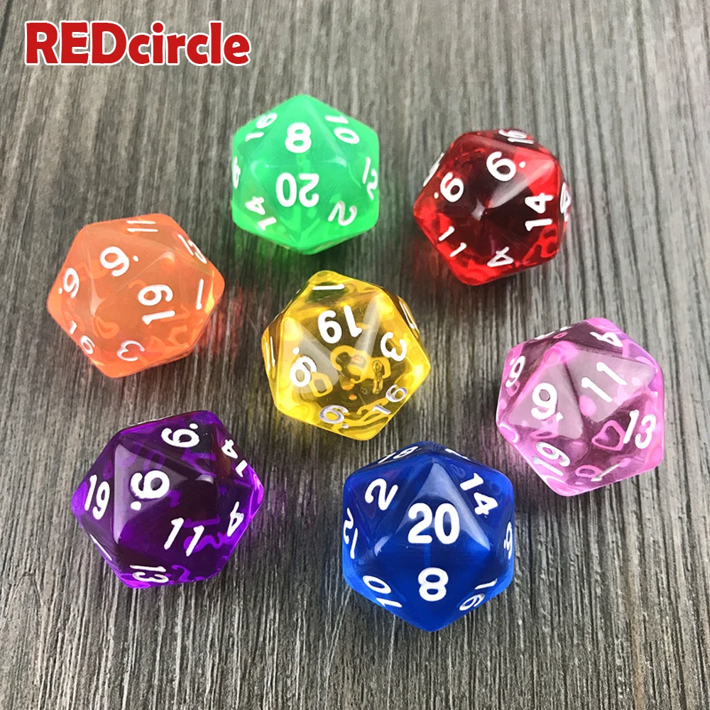 Dnd Polyhedral D20 10 шт./компл. высококачественные прозрачные/Прозрачные Цифровые