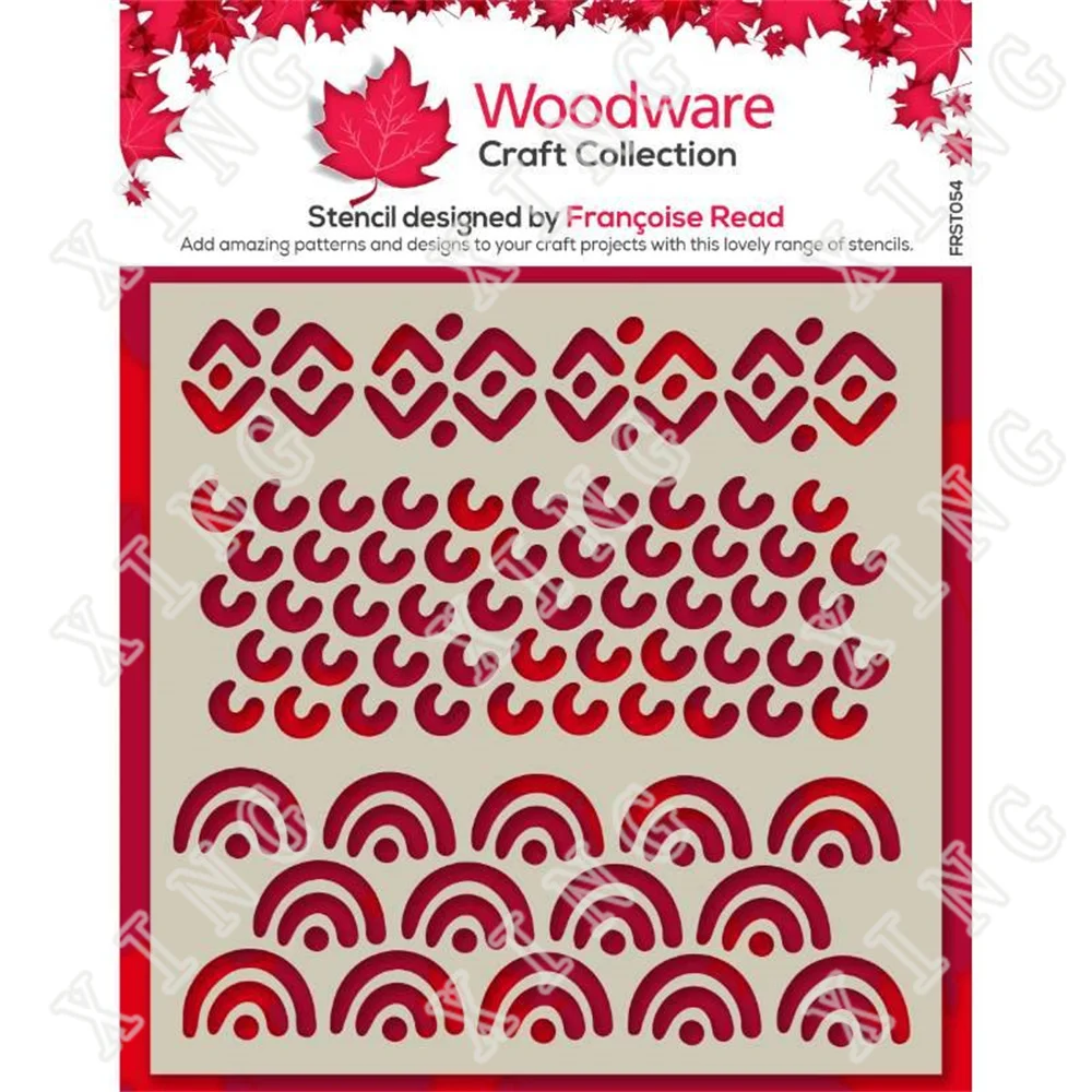 

2022 Spring Batik Rainbow Layering Stencils Kids Fun Diy Drawing Mold Scrapbooking Greeting Card Decoration Coloring Templates