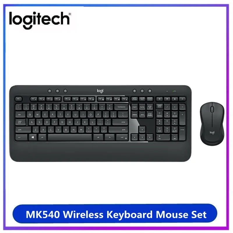 

Logitech MK540 Беспроводная клавиатура мышь комбинированная с унифицирующим USB-приемником мыши набор клавиш для ПК ноутбука офисные деловые игры