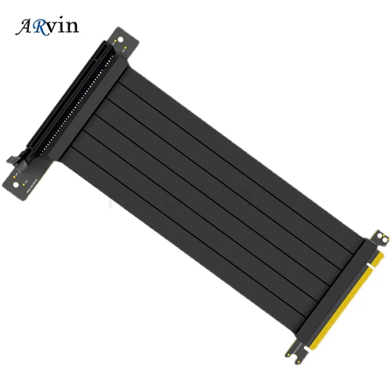 

Full Speed 3.0 PCIE X16 Riser Cable Graphics Card Extension Cable PCI Express Riser Shielded Extender with antijam for GPU AXYB