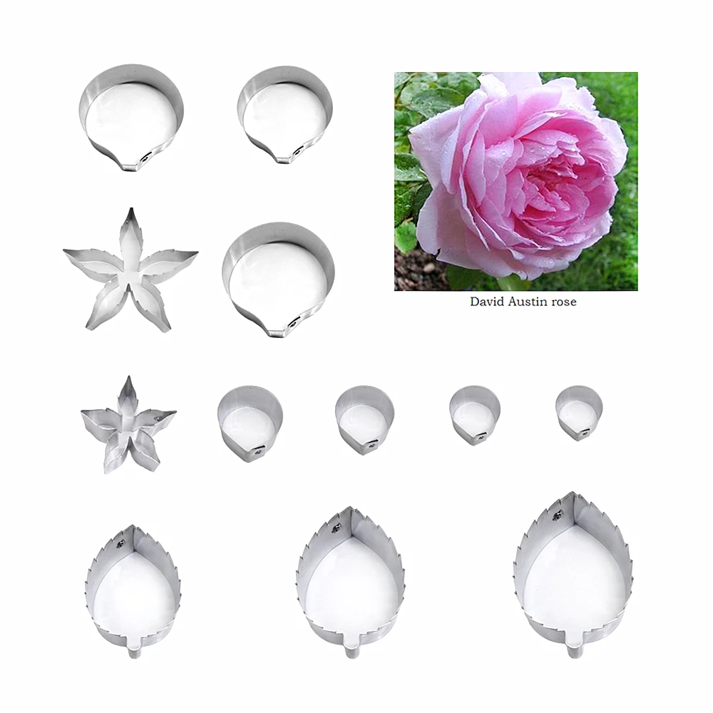 

David Роза Остина помадка сахарная ножи для цветов выпечка Торт украшения Полимерная глина холодный фарфор инструменты для мастики