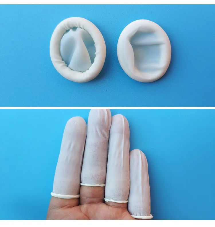 

1000pcs disposable antistatic rubber finger glove eyebrow expansion glove practical eyelash expansion tool accessories