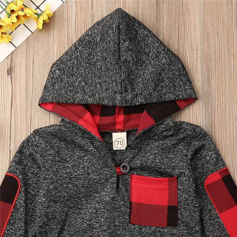Pudcoco осенняя одежда для новорожденных девочек и мальчиков повседневный костюм