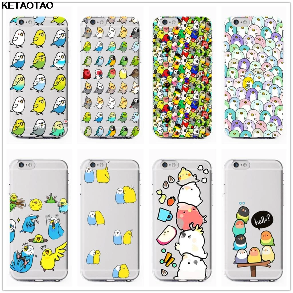 KETAOTAO Cockatiels Parrotlets hello parrot bird чехол для телефона s iPhone Plus X XR 11 Pro Чехол кристально