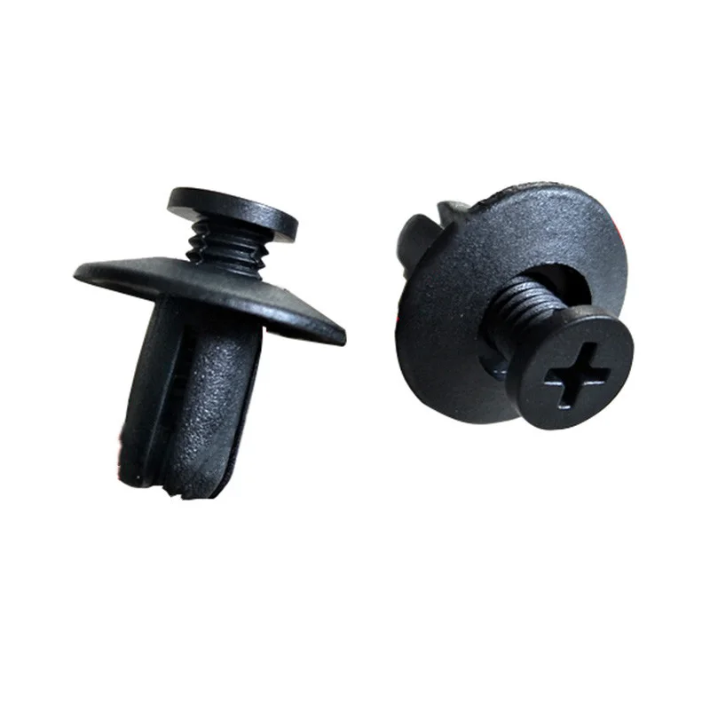 10 комплектов универсальных Черных Пластиковых Расширительных винтов заклепки