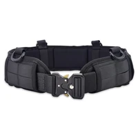 outdooor military tactical molle belt mens waistband training hunting airsoft belts combat soft padded adjustable waist belt