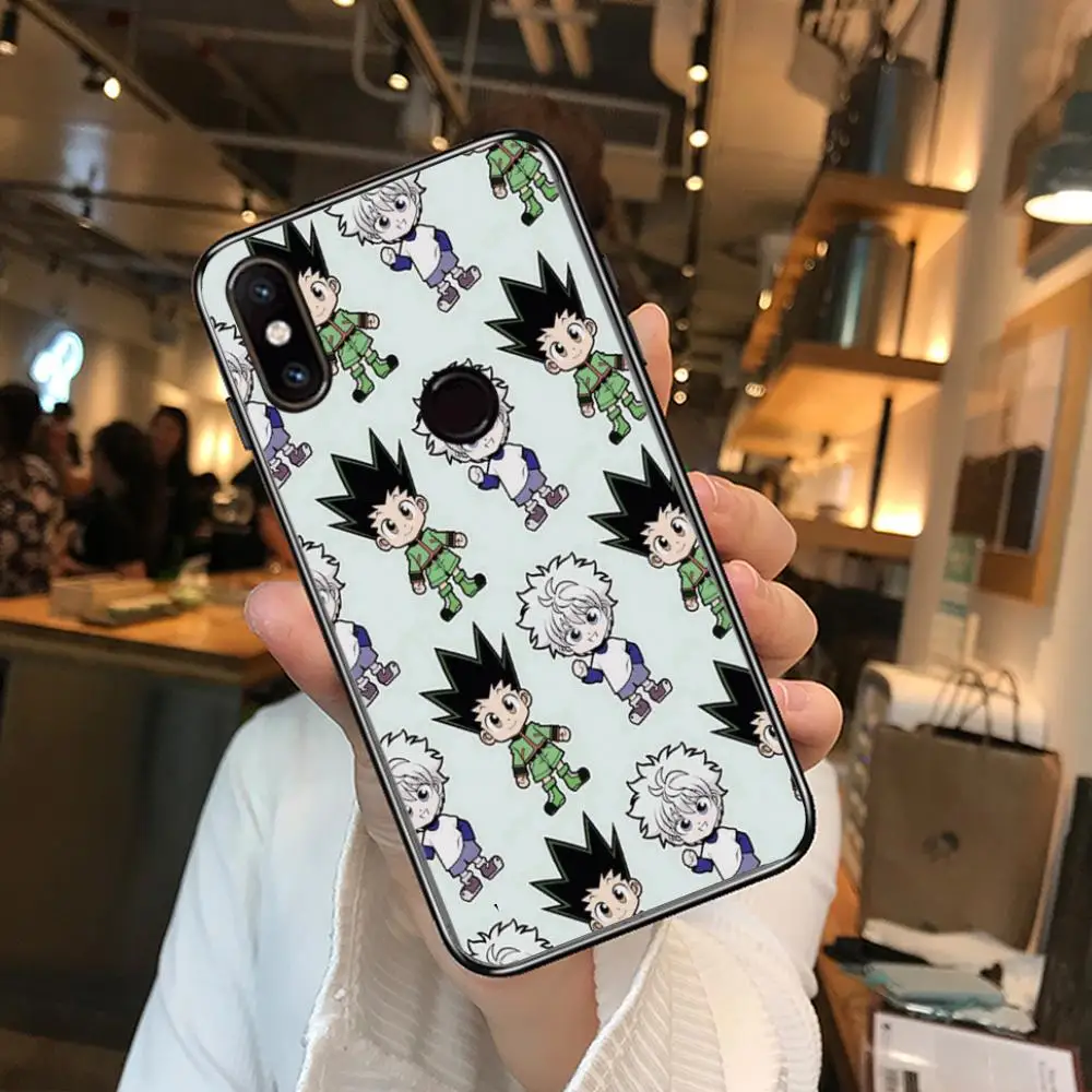 

Hunter Anime Phone Case For xiaomi M2 C3 X3 F2 Lite NFC 6 5 x Poco k30 Pro Anime Black Cover Silicone Back Pretty