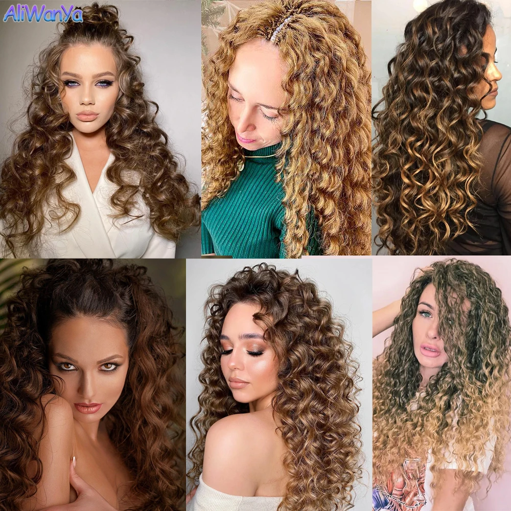 Мягкие волнистые вязаные волосы синтетическая оплетка кудри афро 22 дюйма Зизи