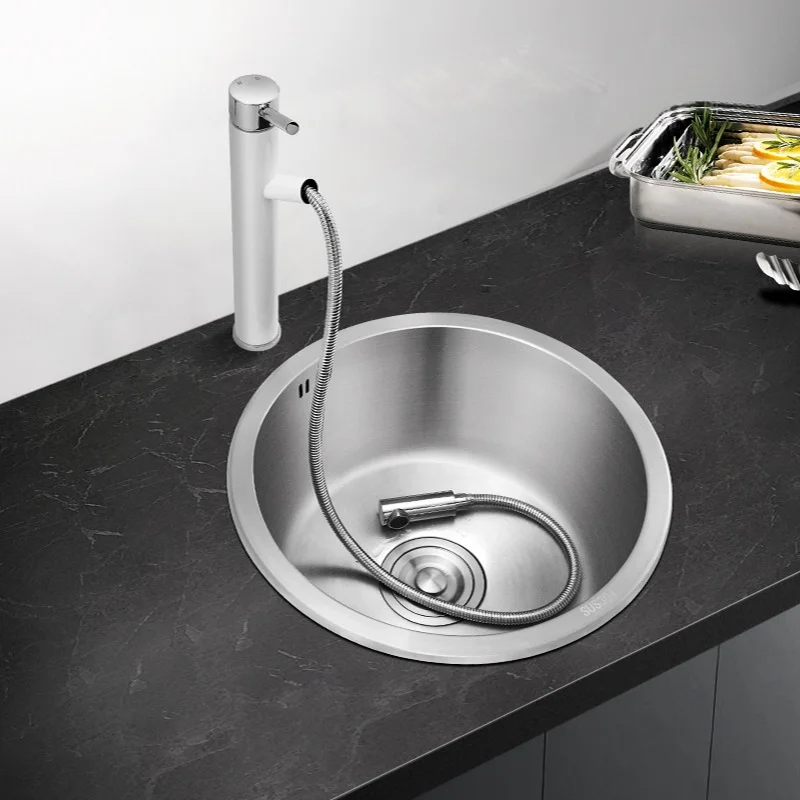 

Stainless Steel Single Basin Sink Seamless Stainless Steel Sink Can Be Used In Many Occasions Such As Kitchen Bar Counters