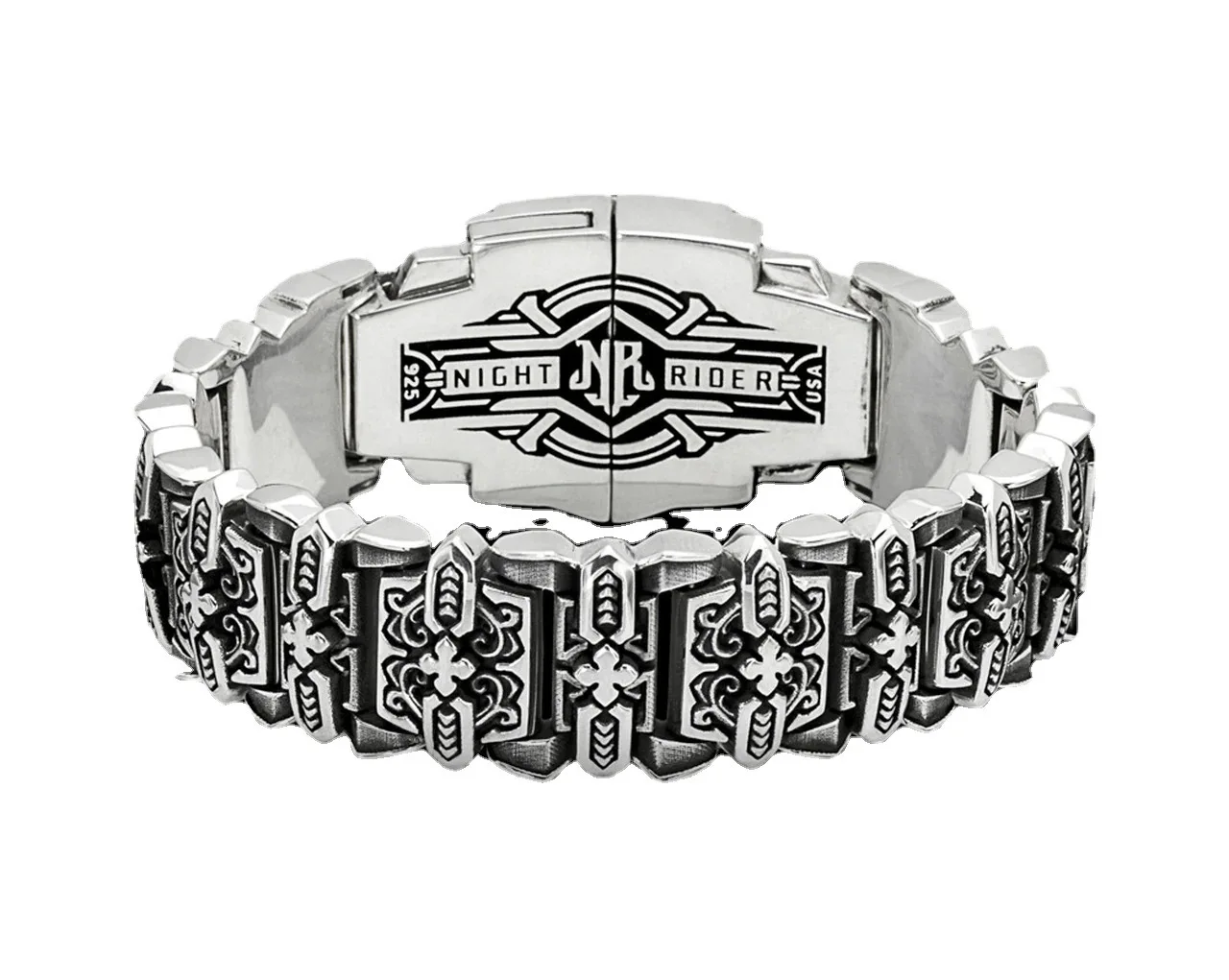 

Qilimigu New hot cross retro ring lion head animal pattern ring for men