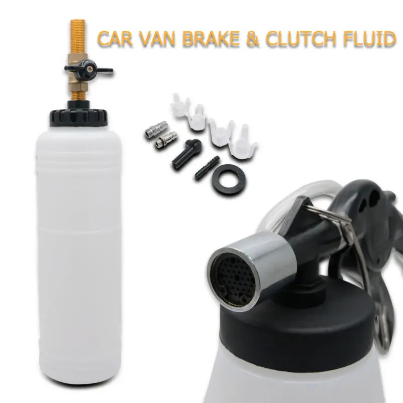 

Car Brake Fluid Replacement Tool Vacuum Brake Clutch Bleeder Kit 90-120 PSI Air Pressure Fluid Bleed Tool for Camper Truck