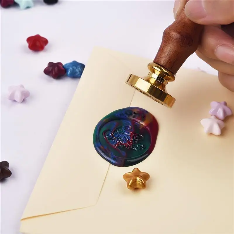 100pcs Retro Sealing Wax Beads Seal Stamp Beaded for Wedding Vintage Craft Decor Card Making Tools | Дом и сад