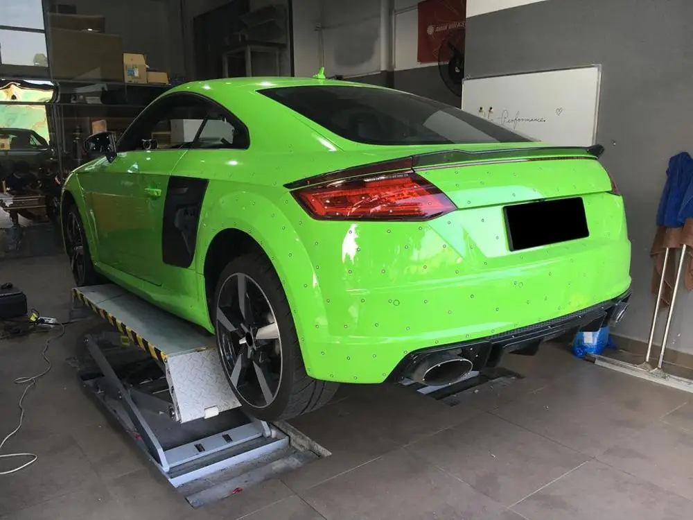 3 шт. задний спойлер для багажника автомобиля из углеродного волокна Audi TT & TTS RS 2015