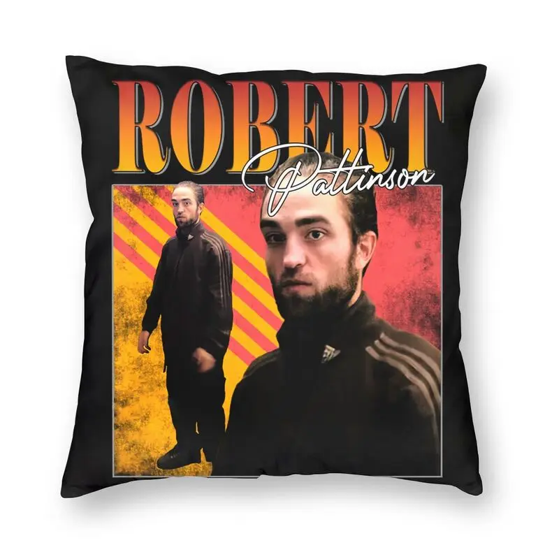 

Чехол-наволочка для подушки Роберт Паттинсон, с двусторонним принтом