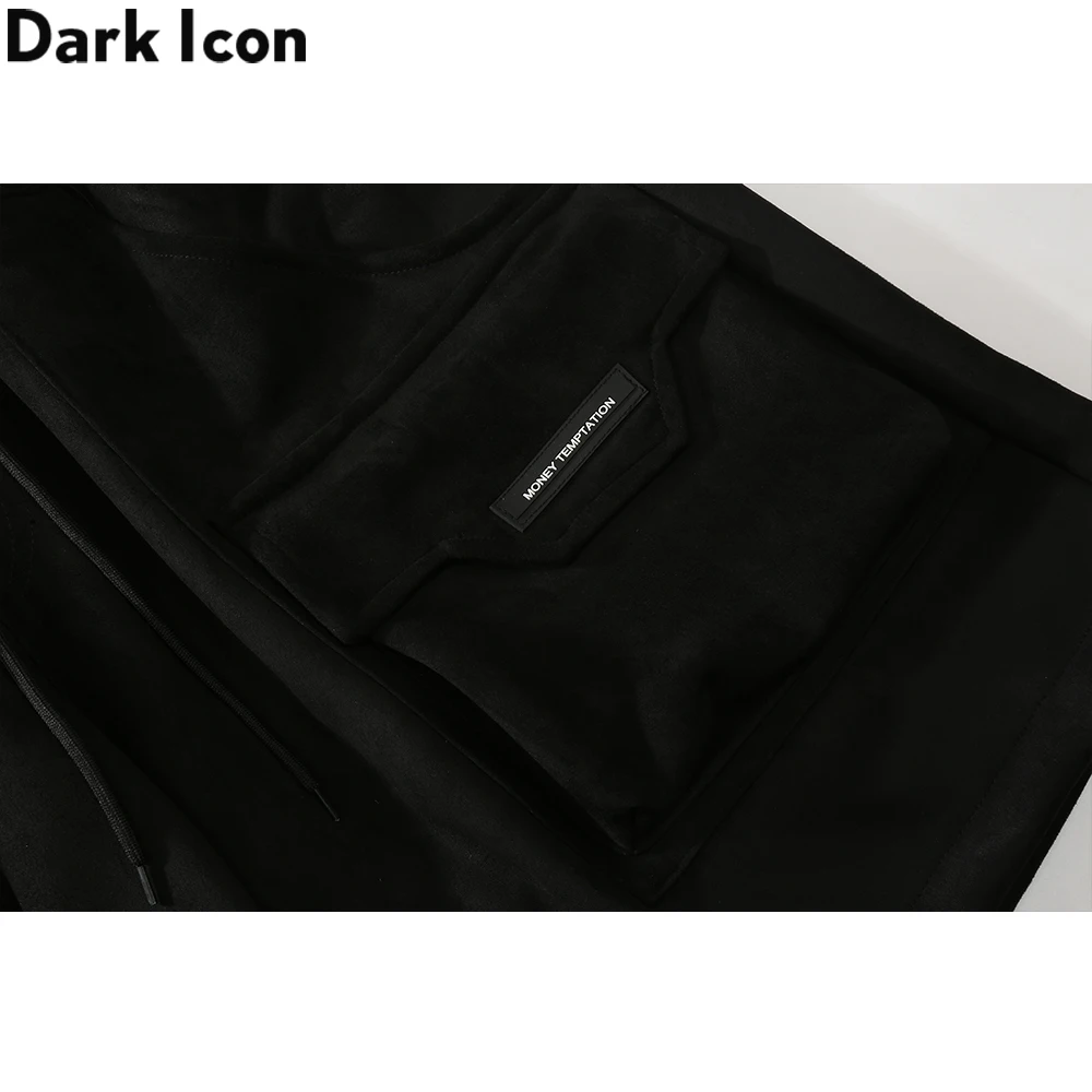 

Dark Icon Stero Pockets Street Fashion Summer Shorts Men Elastic Waist Straight Men's Shorts 3 Colors