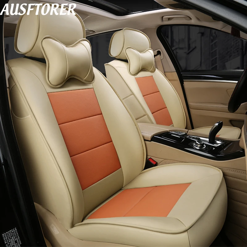 Чехлы AUSFTORER из натуральной кожи для сиденья KIA Cadenza 2012 чехлы на автомобильные