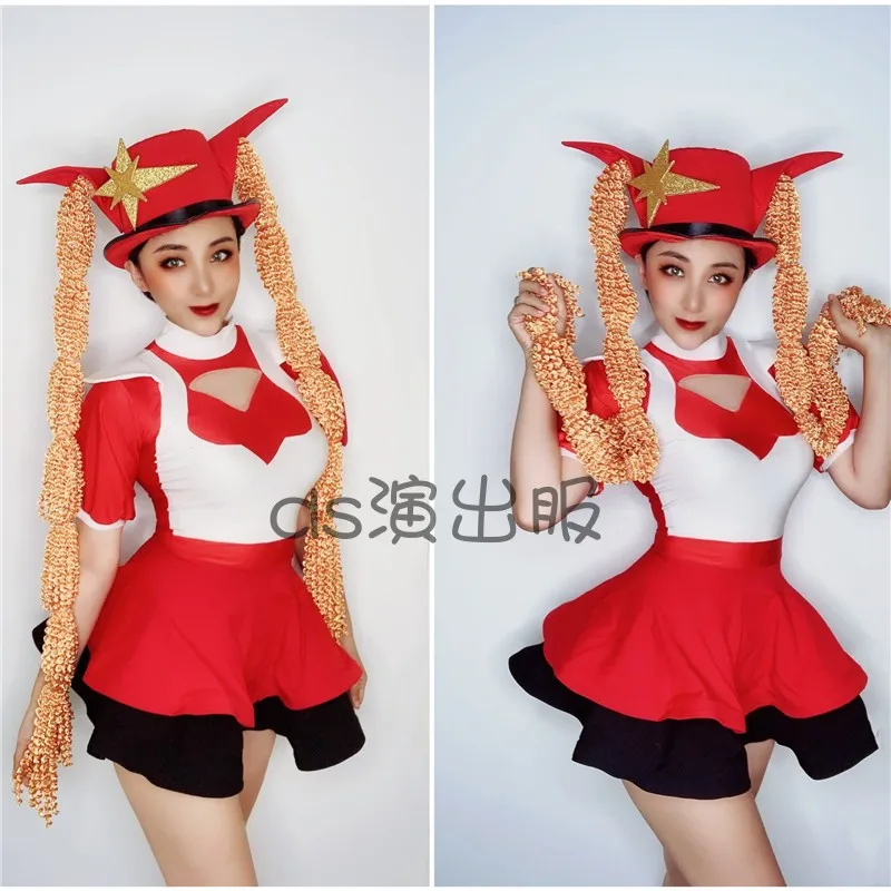 

New Nightclub Bar Folk Dance Costume Female Singer Sexy Stage Performance Costume For Women Party GOGO Festival Clothes DWY4547