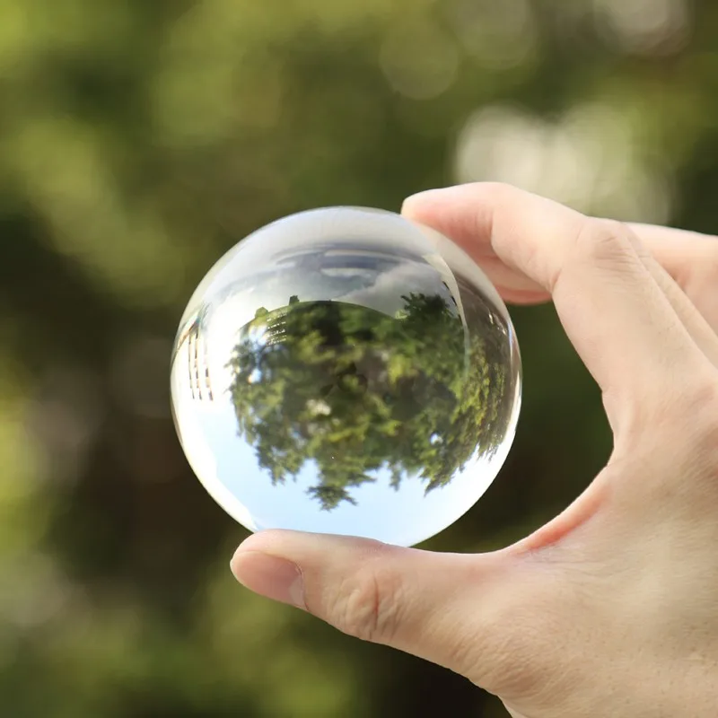 Clear Glass Crystal Ball Healing Sphere Photography Props Gifts new Artificial Decorative Balls Spheres Photo | Дом и сад