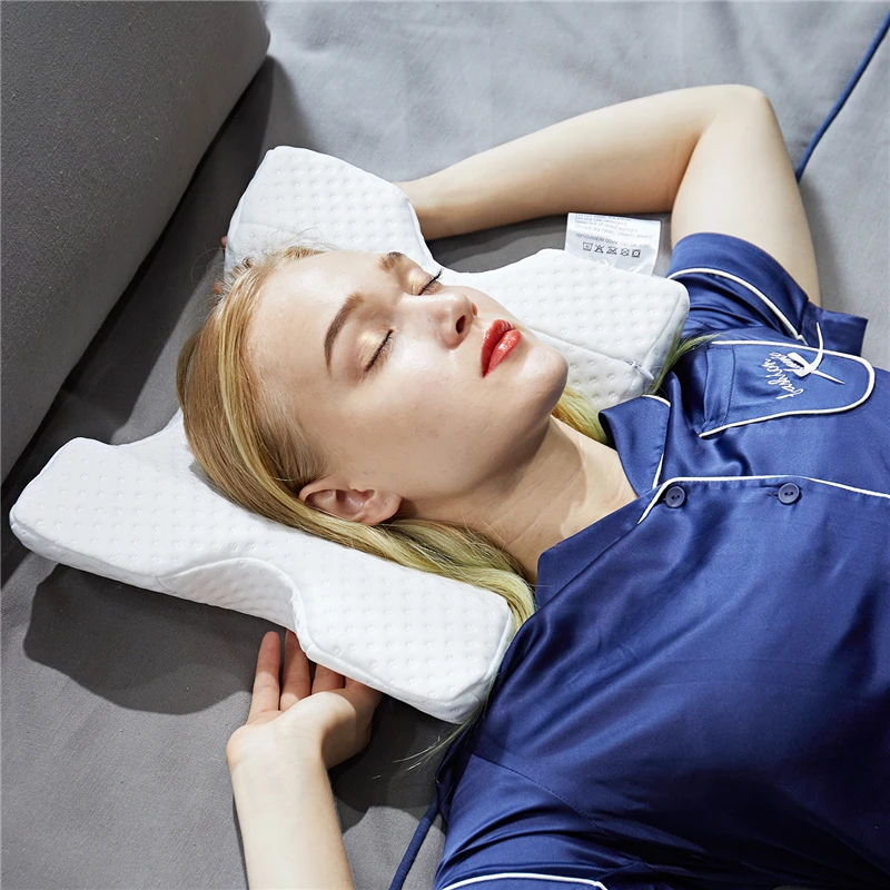 

Memory Foam Bedding Pillow Neck Protection Slow Rebound Hand Hug Sleep Relax Rebound Multifunction Home Silk Couple Beding