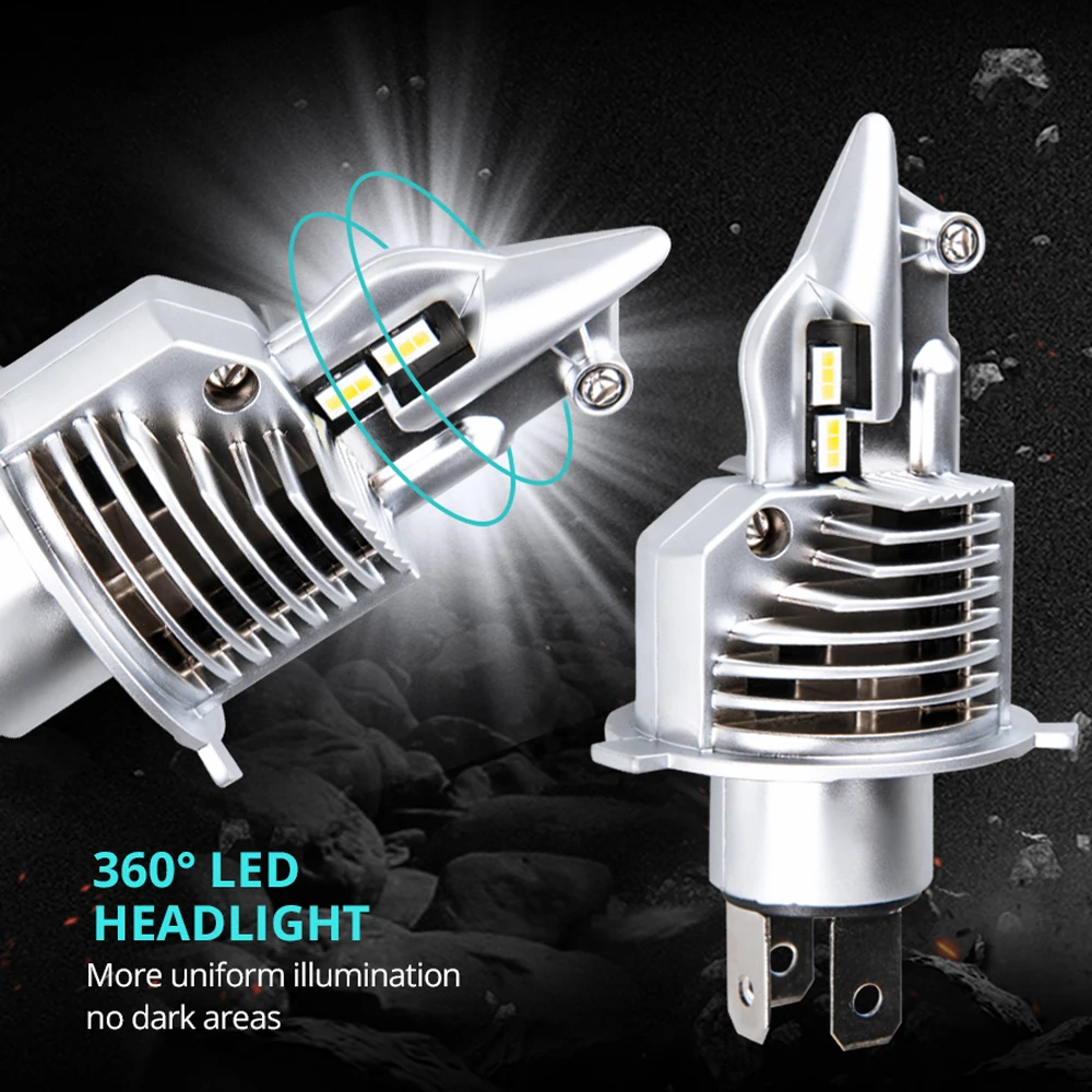 Истребитель Foco H4 светодиодные лампы мотоцикла головной светильник