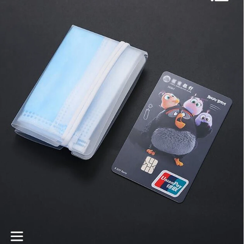 Foldable Mask Storage Clip Plastic Portable Bag Cute Box Maskeeper Organizer Container Case Keeper drop ship | Дом и сад