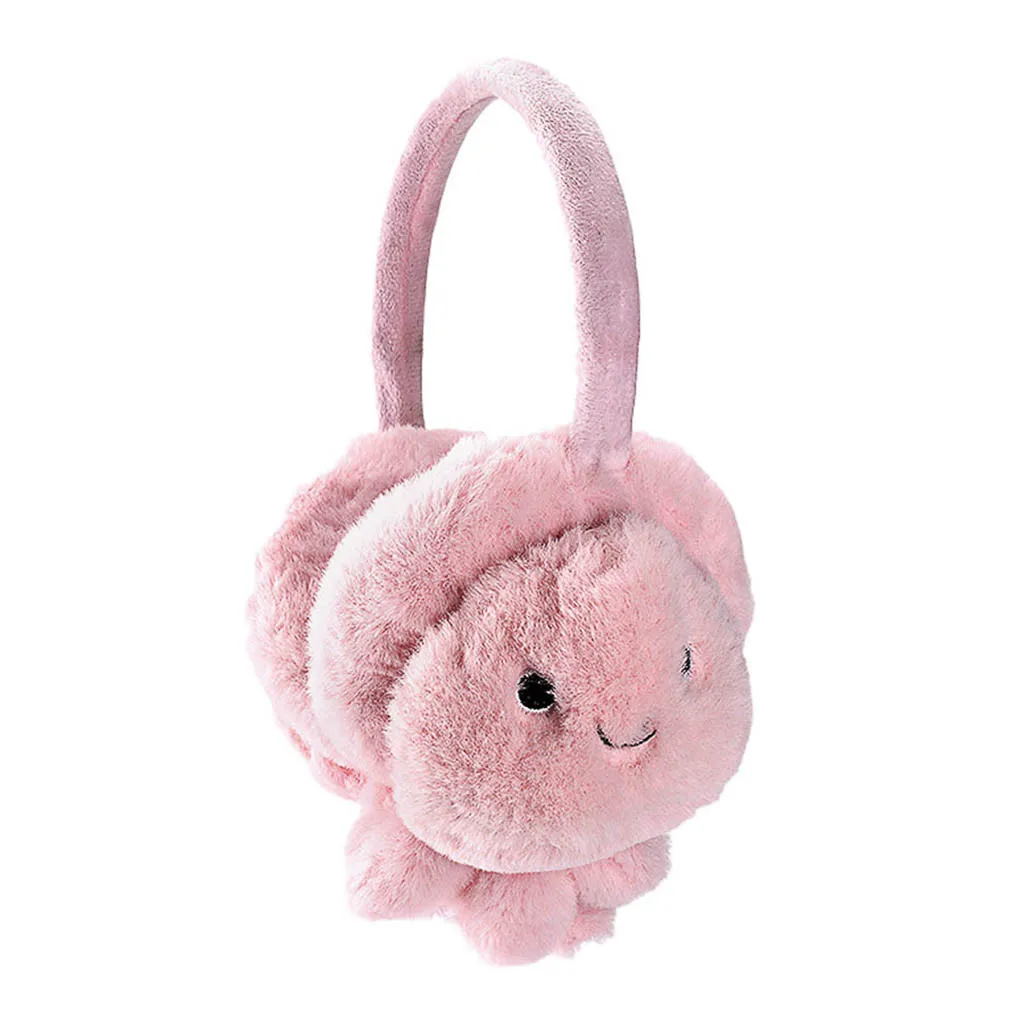 Новые милые зимние теплые наушники для девочек и мальчиков плюшевые с кроличьими