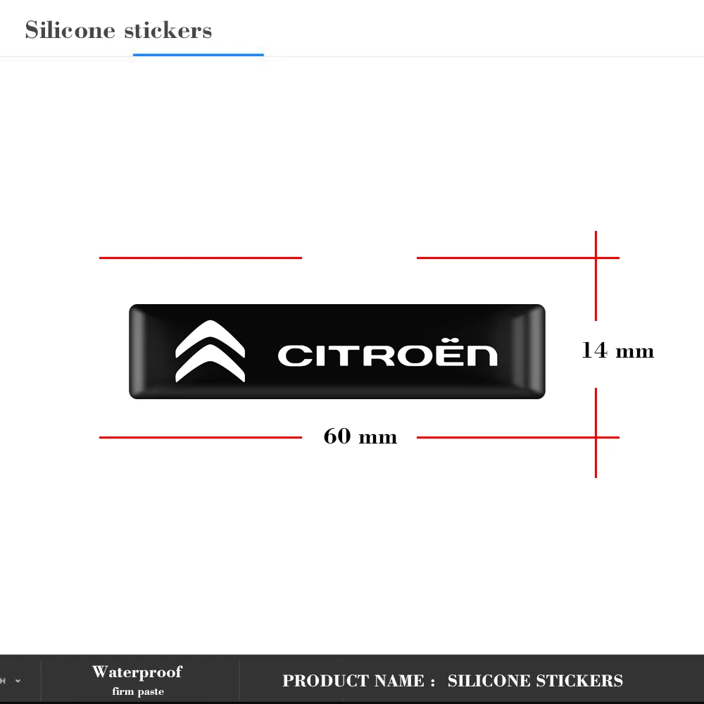 10PCS Car Epoxy Resin Sticker Styling Emblem Badge Decals For Citroen C4 C1 C5 C3 C6 C8 DS C-ELYSEE VTS C4l Xantia DS3 | Автомобили и