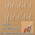 Оптовая продажа, 100 шт. в партии, 925 пробы, серебряные ювелирные изделия, защелкивающийся крючок, серьги, ушные провода для хрустальных бусин
