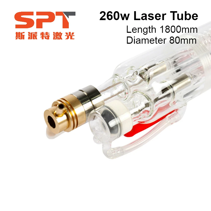 Высокое качество SPT 260 Вт СО2 лазерная трубка 220 лазер от профессионального