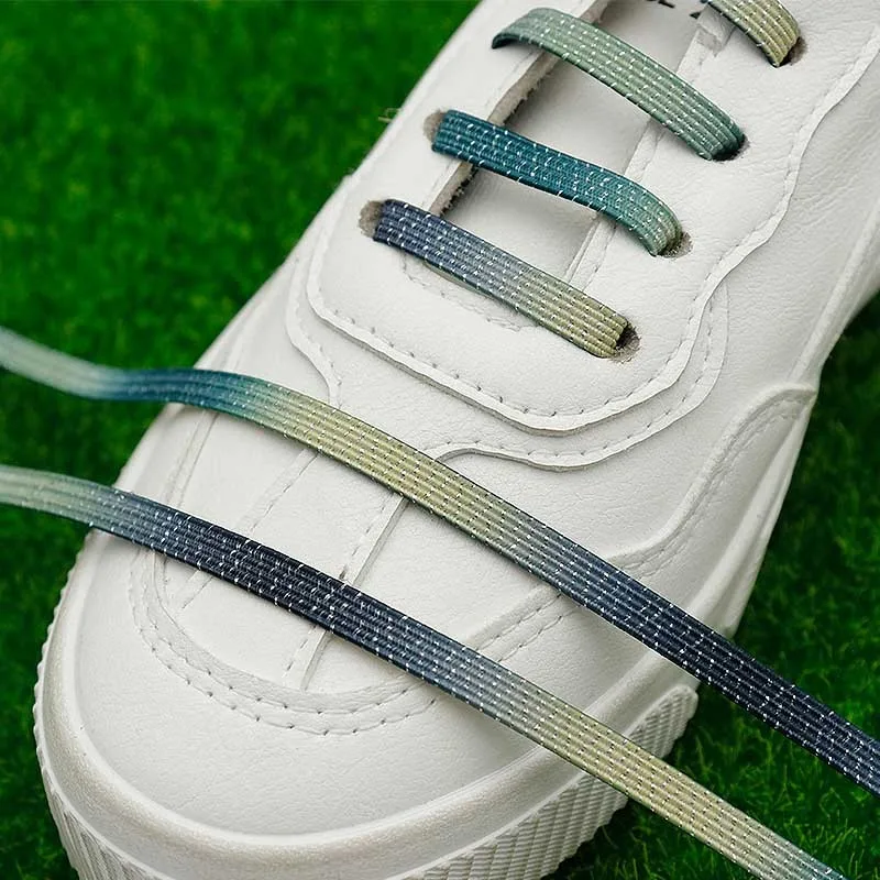 

Weiou Lace 6MM Replacement Easy Pajamas Cordon Galaxy Green Lacet With Plastic Ends Front Fashion Elastic Canvas Shoelace Luxury